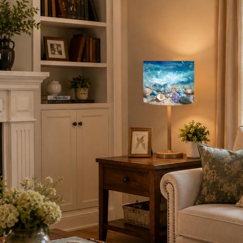 Image of Nuxovilar Lamp Shades Set of 2, 8.7 inch Top x 8.7 inch Bottom x 7.9 inch High (Spider)