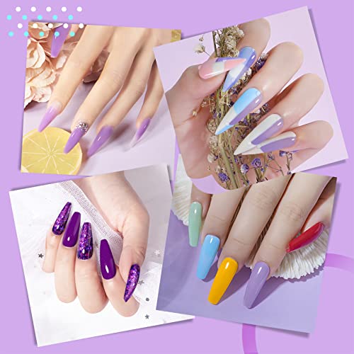 ROSALIND UV Nagellack Set,22+2 Farben Shellac Set Gel Nagellack Glitzer nagellack Gel Nägel UV Lampe mit Base Unterlack… – Bild 3