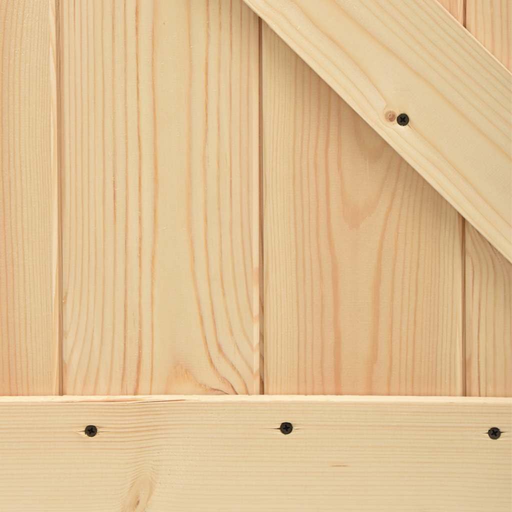 vidaXL Porte 70x210 cm Bois Massif de pin Marron