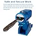 Sunluway-Three-Axis Blade Light Duty Workshop Knife Vise Tool, with 360-degree Swivel Base for Home or Industrial Craftsmen (Blue)