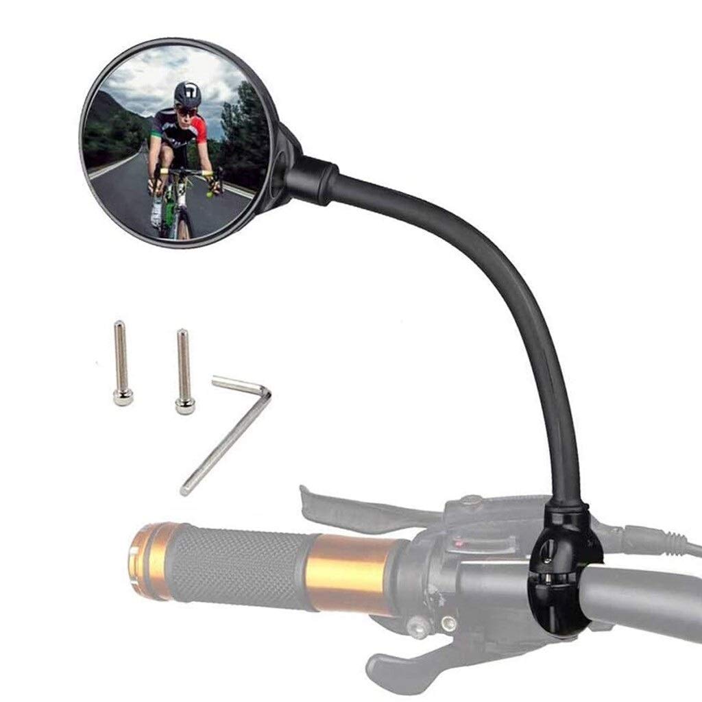 Fahrradspiegel Fahrrad Rückhalle Lenker Spiegel 22-32mm-0,86-1.26 Zoll Radfahren Rückansicht MTB Fahrradgriff Anpassung Rückspiegel Fahrrad 