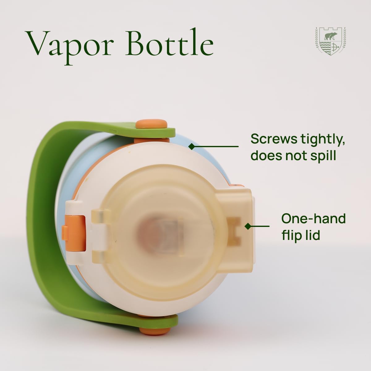 Vapor Bottle – 24oz Insulated Stainless Steel Water Bottle with Dual Flip Lid, Straw & Spout, Leakproof, BPA-Free, Travel Tumbler with Handle, for Kids, Teens, or Adults (Tropical Lagoon) - Image 4