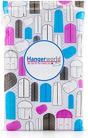 HANGERWORLD Professional Mesh Net Laundry Bag with Zip-60cm x 45cm-High Temperature Safe in Washing Machine or Tumble Dryer, White