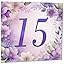 Blazeon Jumbo 15th Birthday Card For Girls, Floral 15th Birthday Party Decorations