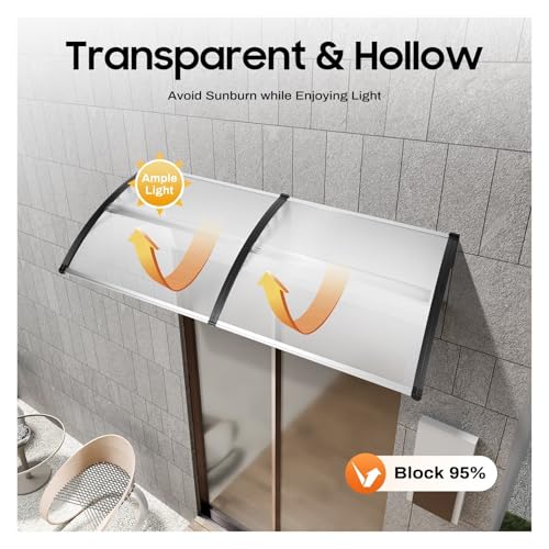 Tejadillo de proteccion solar al aire libre impermeable para terrazas patios y techos estables 4