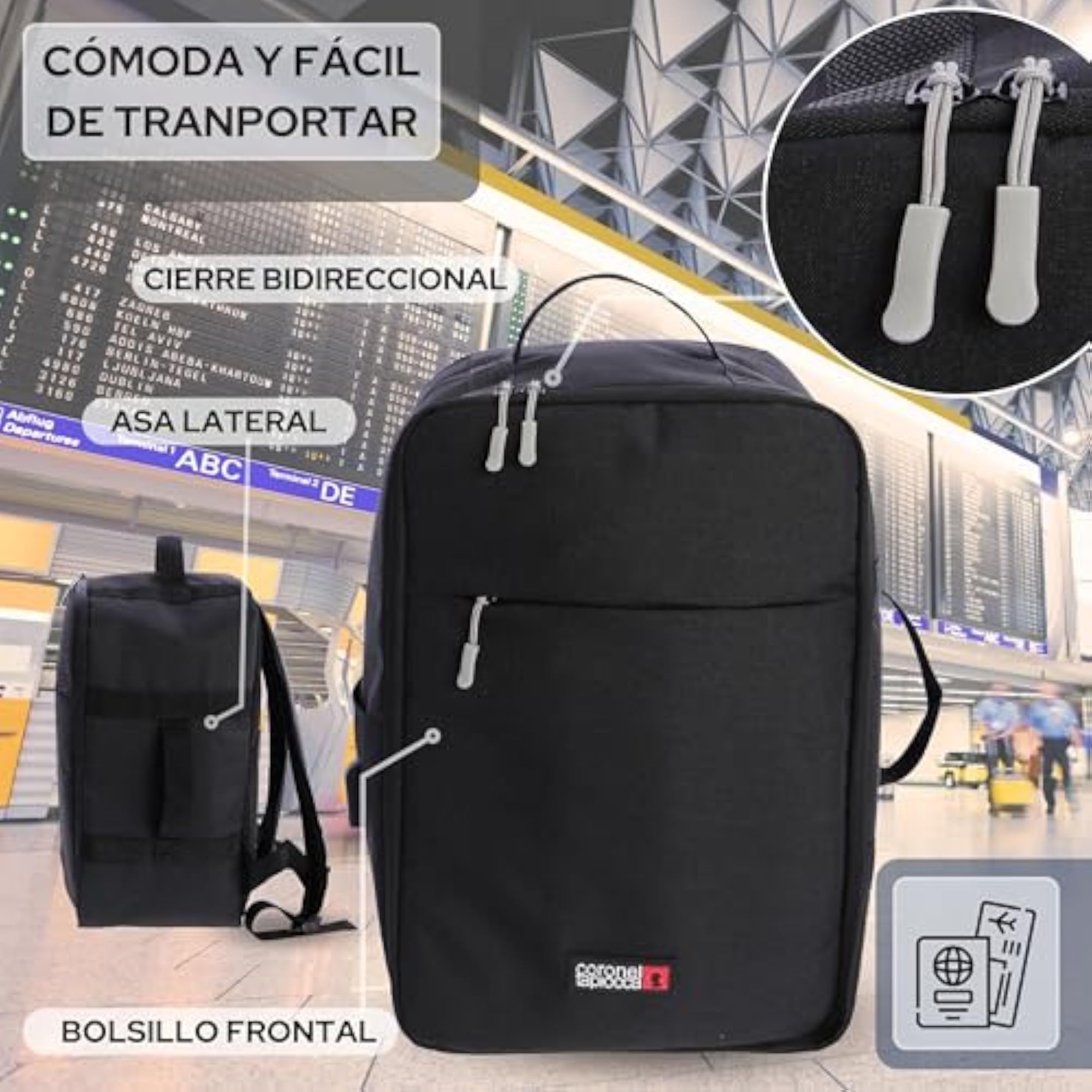 Unisex Mochila Viaje Cabin Travel Backpack