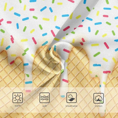 Little Girls' Soft Cotton Underwear Kids Breathable Comfort Ice Cream Panties Briefs Toddler3