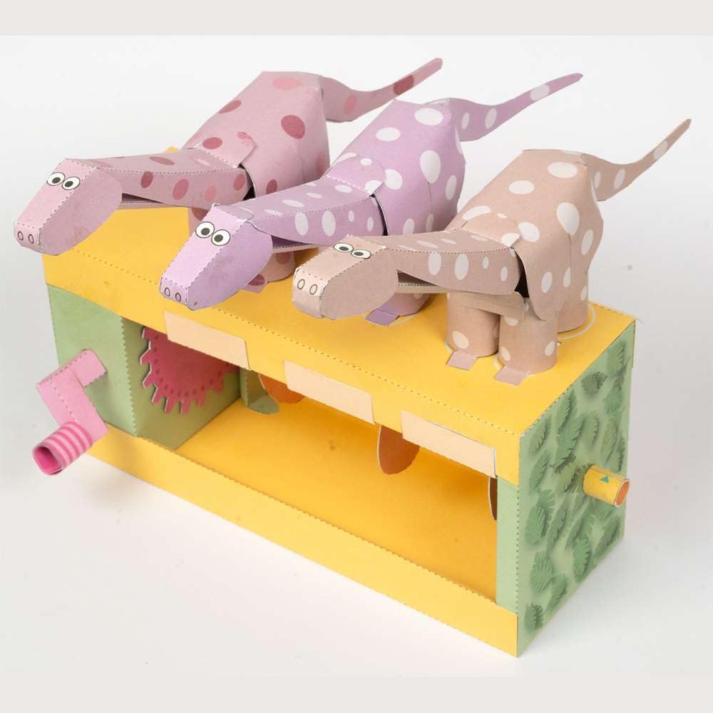 Go On Make Me - Animated Paper Craft Kit for Kids & Adults - Screen-Free DIY STEM Activity - Build Your Own Moving Model - Image 2