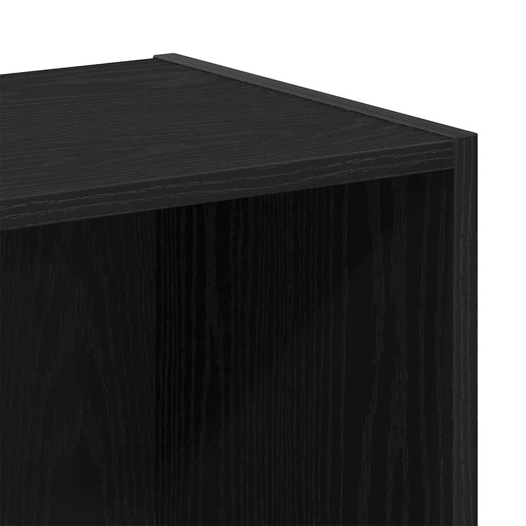Generisch Bücherregal Schwarz Eichen-Optik 36 x 30 x 171 cm Holzwerkstoff,Möbel,Regalsysteme,Bücherregale Bücherschränke-862499