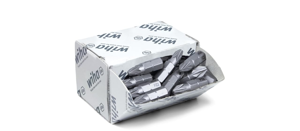 Embout Pozidriv PZ2 Wiha anti-dérapage pour visseuse 25mm