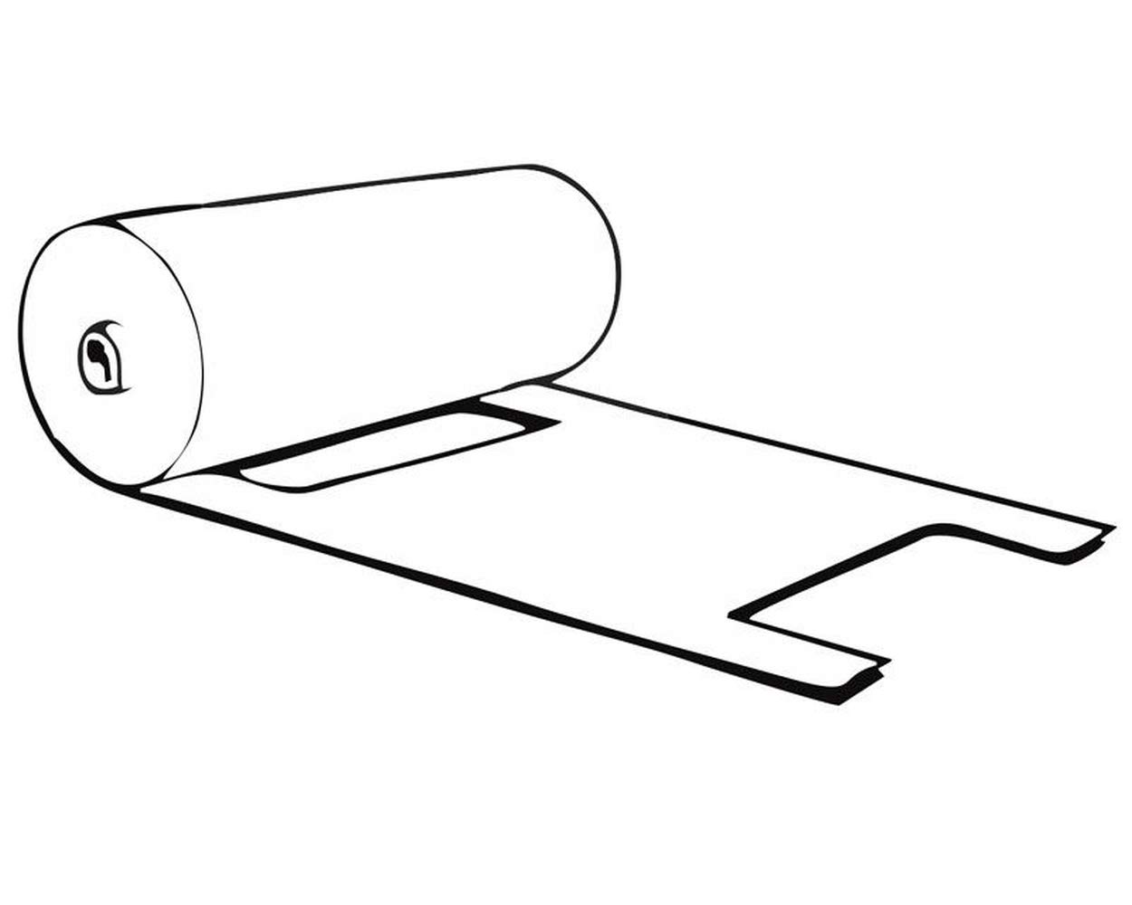 250 Knotenbeutel 3 kg HDPE transparent 395 x 230 mm gerollt extra stark