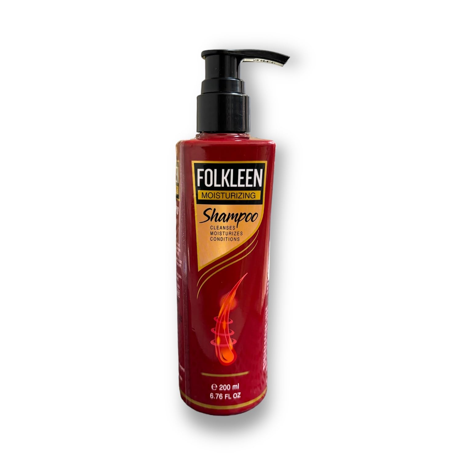 New Folkleen Moisturizing Shampoo 200Ml | Cleanses | Moisturizes | Cleanses | Cermaide Shampoo | Dermatologically Tested | Paraben Free | Sulphatet Free