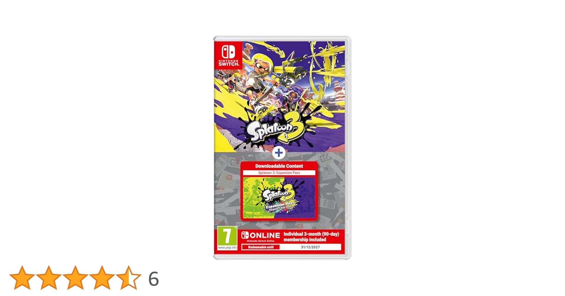 Amazon.co.jp: スプラトゥーン 3 + 拡張パス + 3か月 NSO