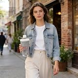 X SIM FITNESSX Białko shaker butelka z kulką miksera, przezroczysta, z uchwytem do noszenia, 630 ml (szary)