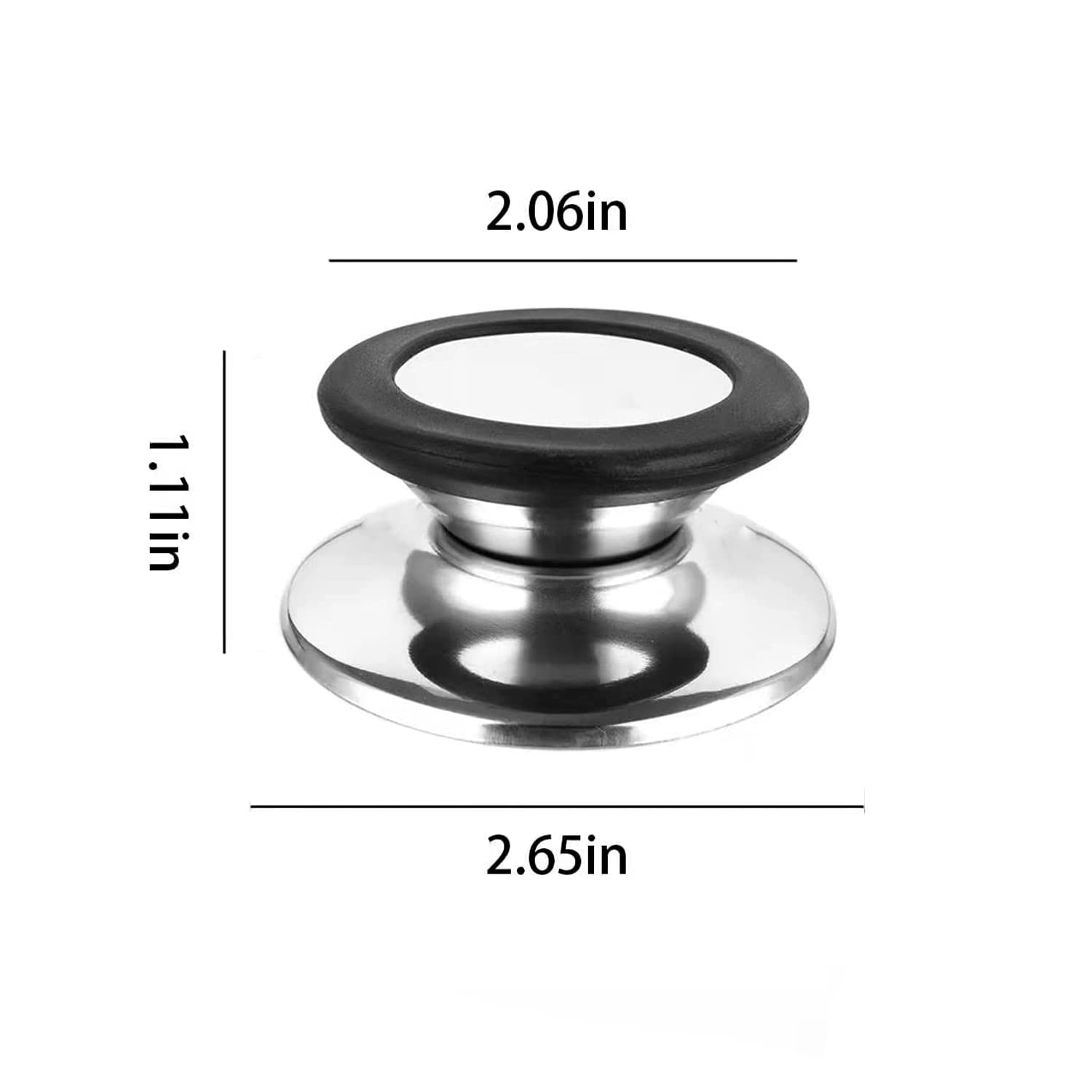 5 Pièces Boutons De Rechange Universels Pour Couvercle De Casserole, Bouilloire Et Casserole Noir