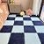 12pcs Carpet Squares Puzzle Floor Mat, Plush Interlocking Carpet Tiles, Anti Slip EVA Foam Jigsaw Floor Tiles, Build A Safe Area for Bedroom Playroom (Blue+Nazy)