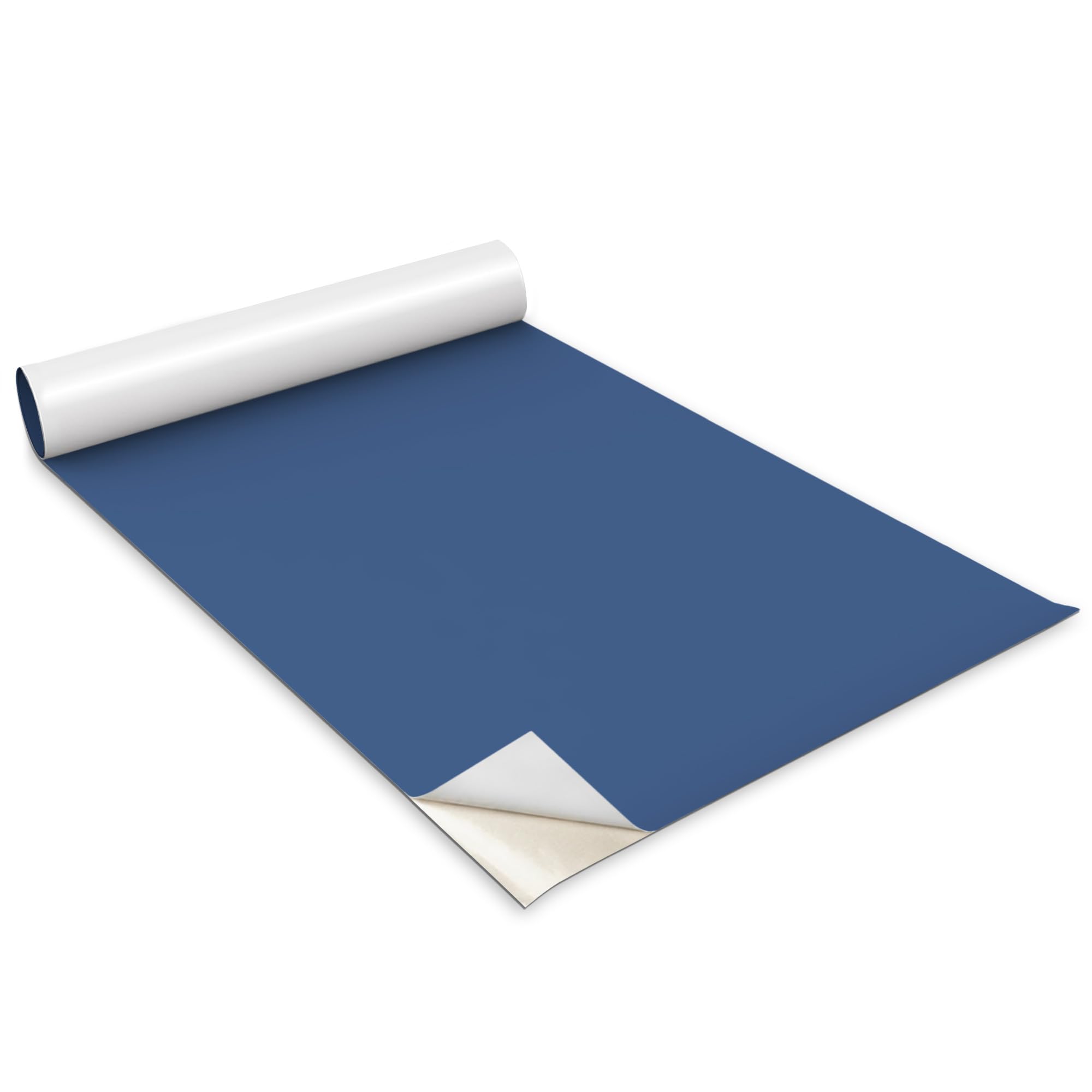 Adhesivo para muebles Wallfluent azul mate para ocultar imperfecciones en puertas y armarios