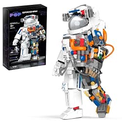 VKOL 900pcs Astronaut Toy Building Kit