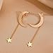 Silver Moon and Star Earrings for Women Celestial Earrings