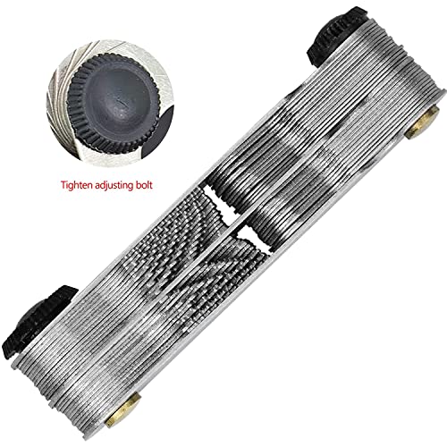 Hoaoh 52 Pcs Stainless Steel Thread Gauges Whitworth Imperial 55 Degree, Metric 60 Degree, Us 60 Degree Thread Gauge For Screws Measuring Tool #TOP6