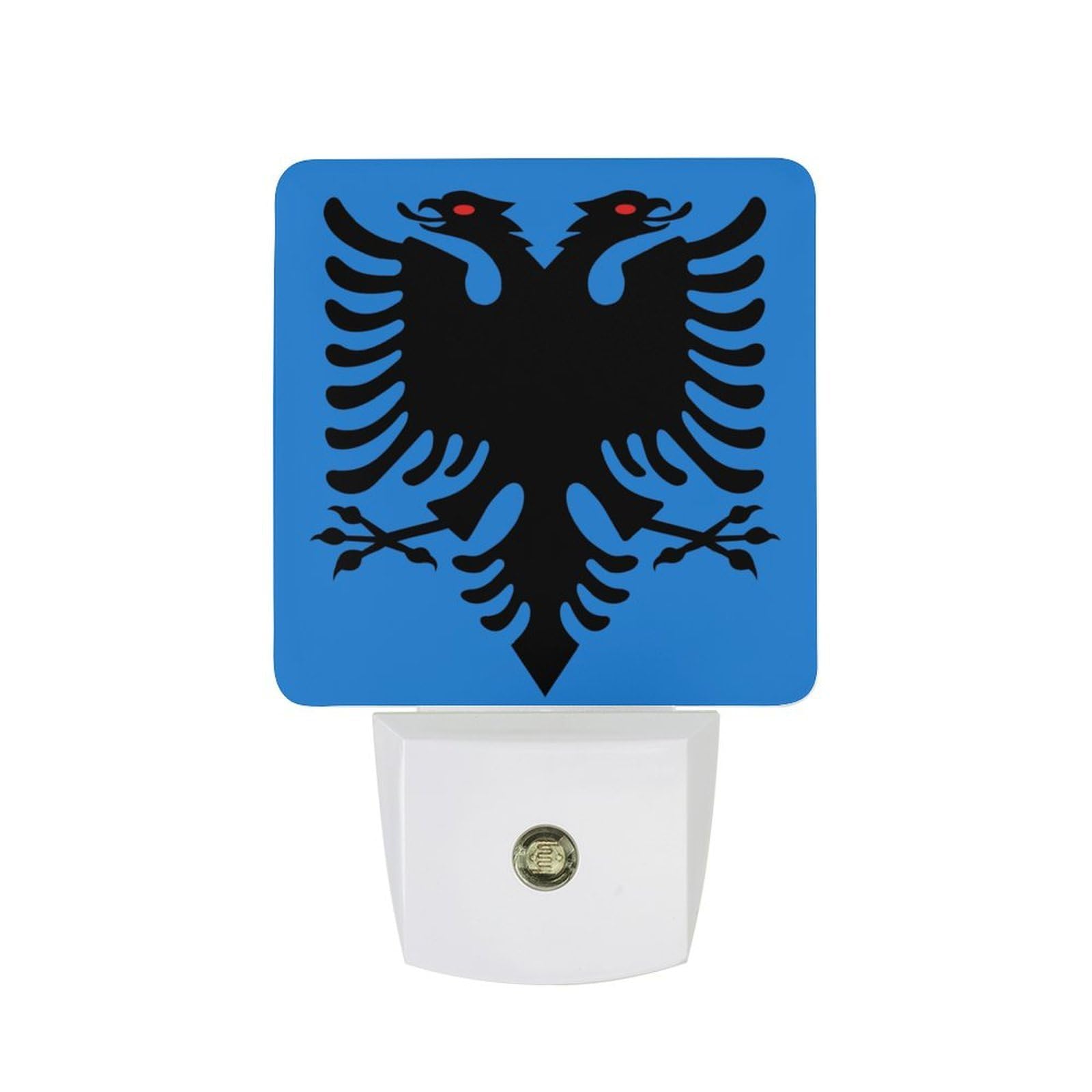 Nqrxadcrt Style Albania Flag Night Light Plug In Wall Lights Bedside Lamp Bedrooms Home Hallways Decoration