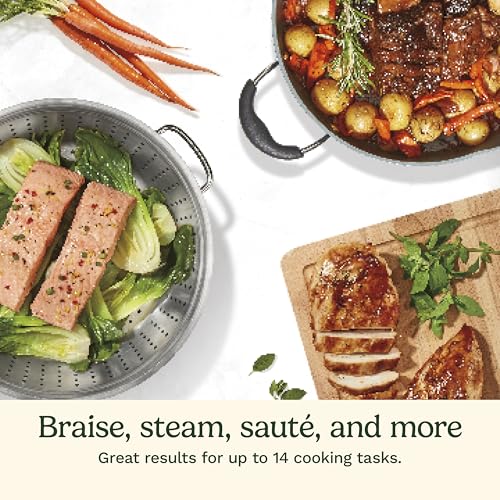 Cuisinart Preferred Pan 4-Pc Set - Sensible Sage Green (4.5 Qt. Multi-Purpose Pan w/Cover, Steamer, Slotted Turner) - image 2
