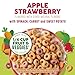 Cheerios Veggie Blends Breakfast Cereal, Apple Strawberry, Made with Fruits and Veggies, Family Size, 18 oz