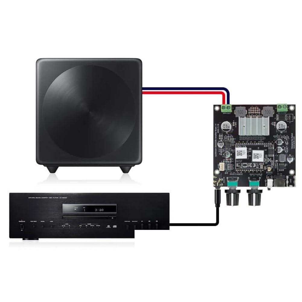 Up2Stream Amp Sub Multiroom Verstärker WiFi Audio Wireless Verstärker Platine 2.1 Kanal Subwoofer Lautsprecher Verstärker