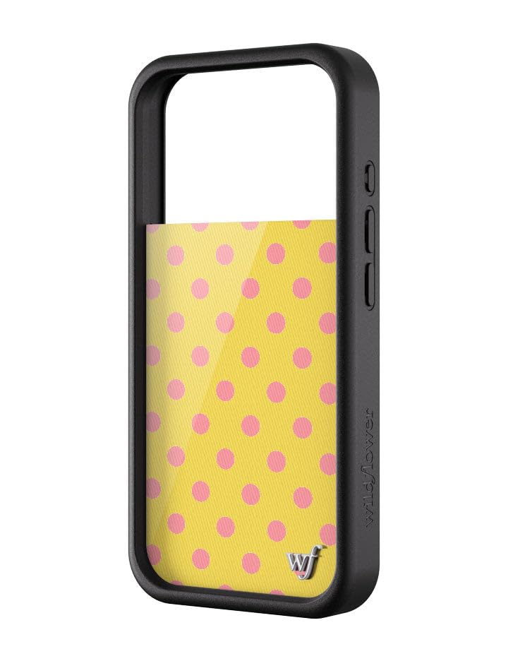 Image of Wildflower Cases - iPhone 17 Pro Compatible - Polka Dots | Pink and Yellow
