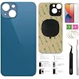 13 Back Glass Replacement for iPhone Cover 6.1 Inch with Pre-Installed Tape +Installation Instruction + Repair Tools+ Screen Protector Blue