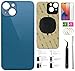 Produktbild Day-market 13 Rückglas Ersatz für iPhone 13 Back Cover Glas (6,1 Zoll) mit vorinstalliertem Klebeband + Montageanleitung + Reparaturwerkzeug + Displayschutzfolie (blau)