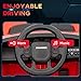 Qaba 12V Kids Ride on Car, Land Rover Discovery Sport Licensed Battery Powered Kids Electric Car with Remote Control, Soft Start, LED Lights, Music Horn, 3 Speeds, Red