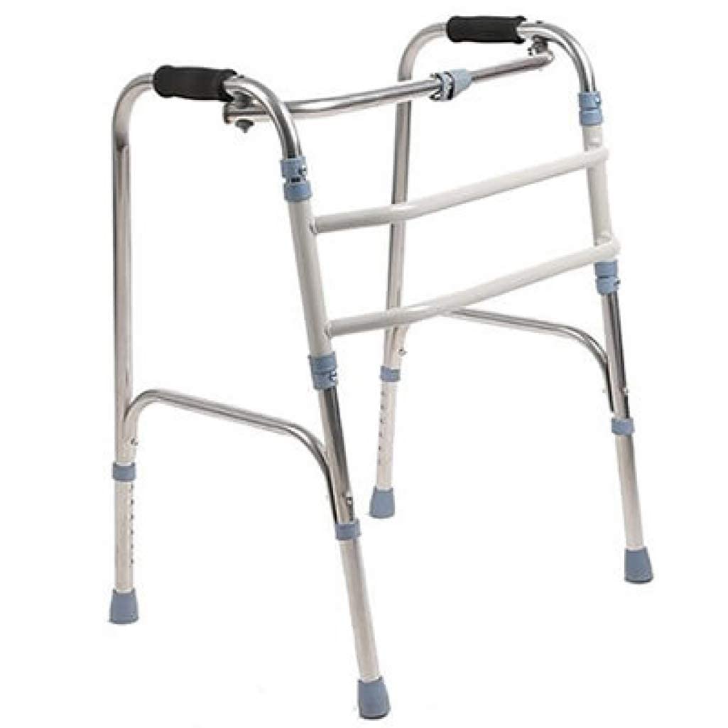 Elderly Walker Progressive Mobility Aid Walker and Self-Adjusting Step Assist for Going Up and Down Stairs Ramps and Steps Folding and Adjustable Rehabilitation Aid for Adults Or Seniors Double The