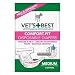 Vet's Best Comfort Fit Dog Diapers | Disposable Female Dog Diapers | Absorbent with Leak Proof Fit |  Medium, 12 Count
