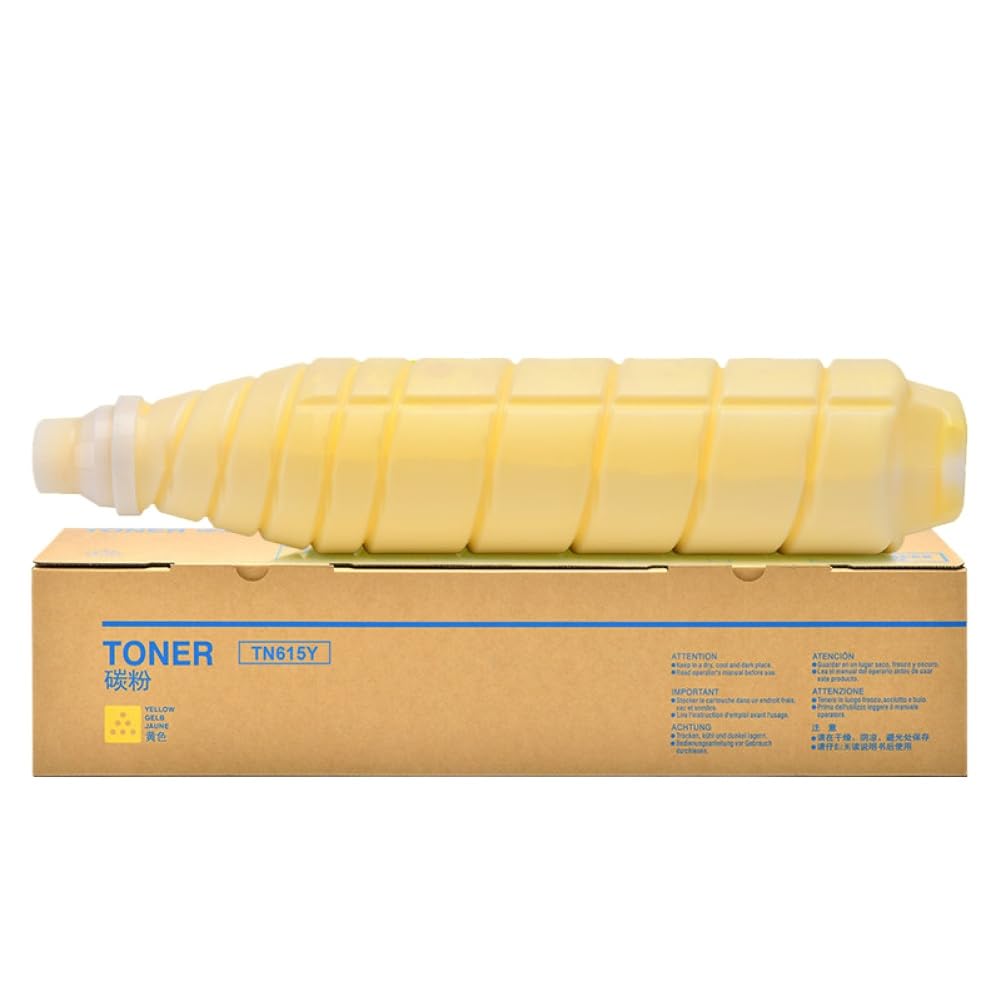 Toner jaune TN615 compatible pour copieur Press C8000 Konica