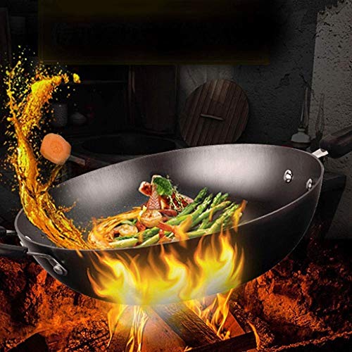 Wok Pan Stir Fry Pan Cookware, Hard Anodized, Non-Toxic Hard Titanium miniatura 6