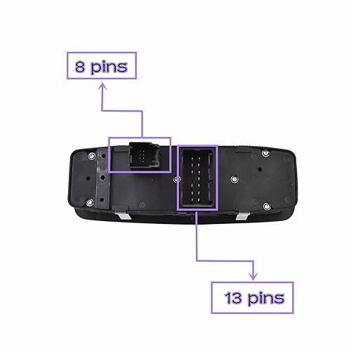 Miniatura 6 de Reemplazo del interruptor principal de la ventana eléctrica del lado izquierdo del conductor delantero para Cherokee 68271203AA 56046553AB