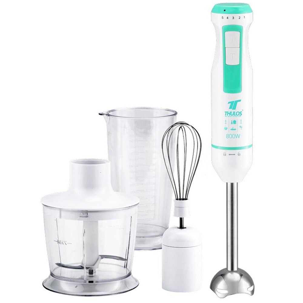 Batidora de varilla THULOS TH-BM801 800W electrodoméstico de cocina con varillas de acero