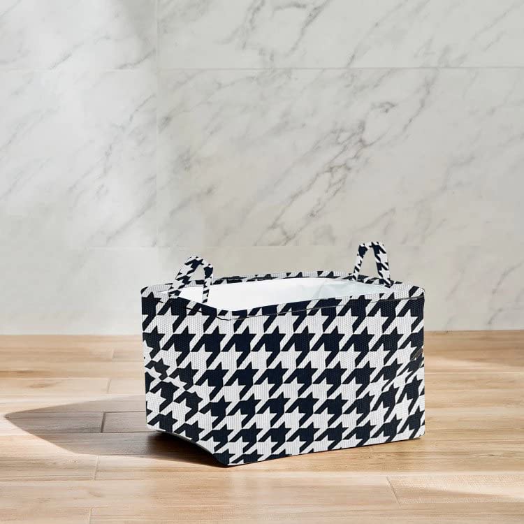 House of Quirk 15Litre Storage Baskets, Rectangle Collapsible Storage Bins with Handles for Closet Shelves Organizer, Decorative Baskets for Home, Office, Nursery, Laundry (30x25x20cm, Medium)-image-36