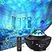 Price comparison product image Poeland Green Star lights and Ocean Wave LED Night Light Projector with Music Speaker, Timer, Remote