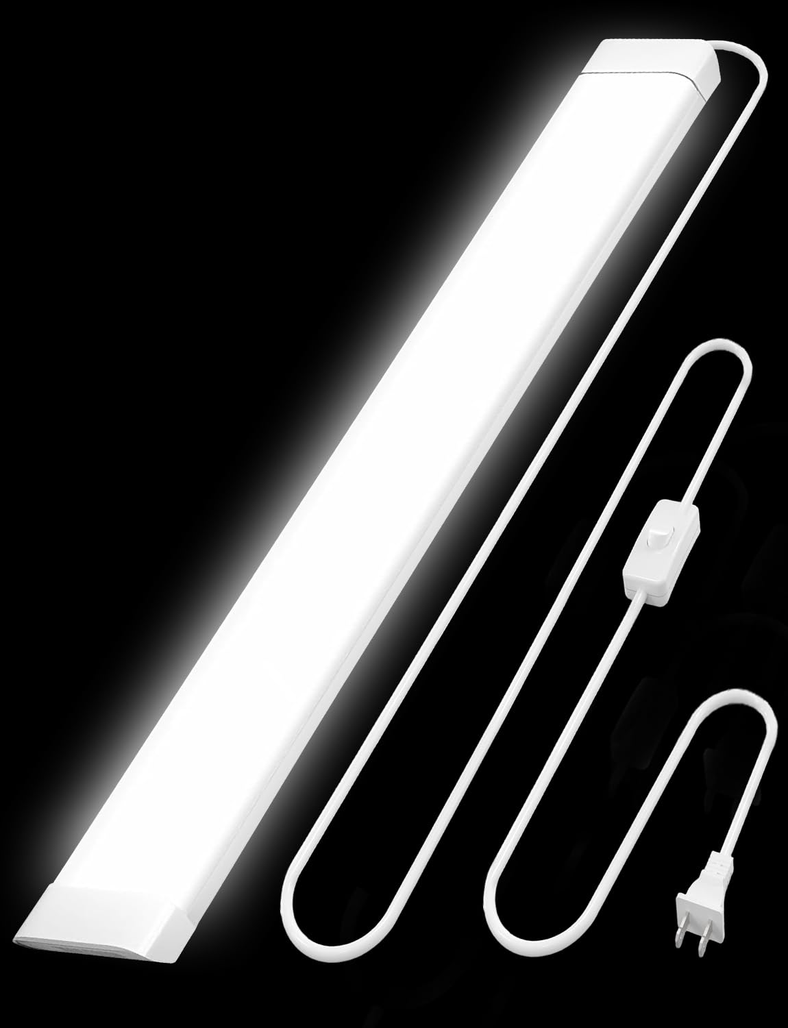 Amazon | luckintech LED蛍光灯 80W形LEDベースライト スイッチ付き