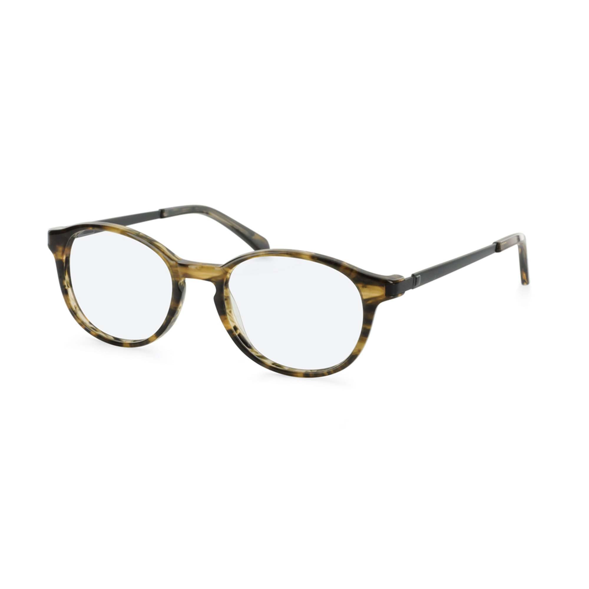 Hero Brille mit Sehstärke für Herren optional mit Sonnenbrillentönung oder Blaulichtfilter, Rund, gefertigt aus Acetat (inklusive Brillenetui)