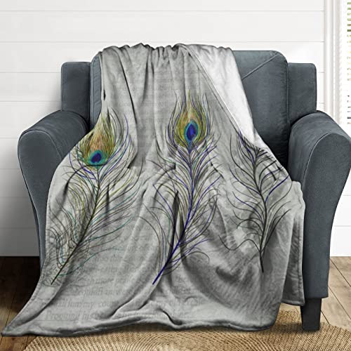Couverture de lit paon rustique 152x203cm plaid bohémien salon - 4