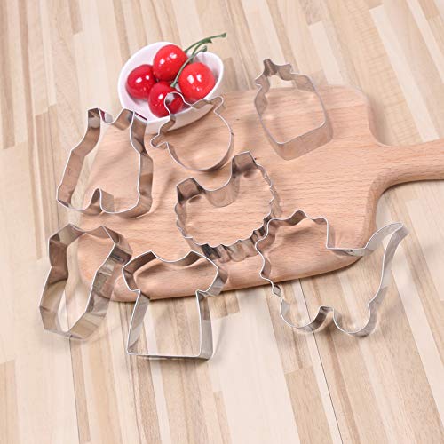  Baby Shower Series Cookie Cutters Set Of 7 Pcs, Stainless Steel Fondant Cutter Molds Baking Diy #TOP3
