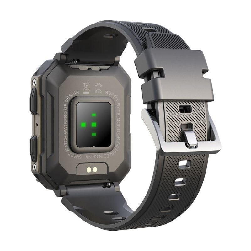Watchily Militaire MTPRO - Montre Connectée Homme, Militaire, Ultra résistant, SMS, Sport, Santé, Aventure, Autonomie 15 à 50 Jours