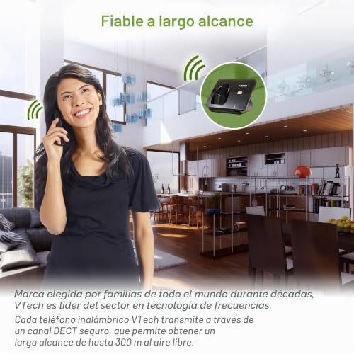 Teléfono inalámbrico VTECH CS2000 con manos libres y pantalla de 1.8" 3