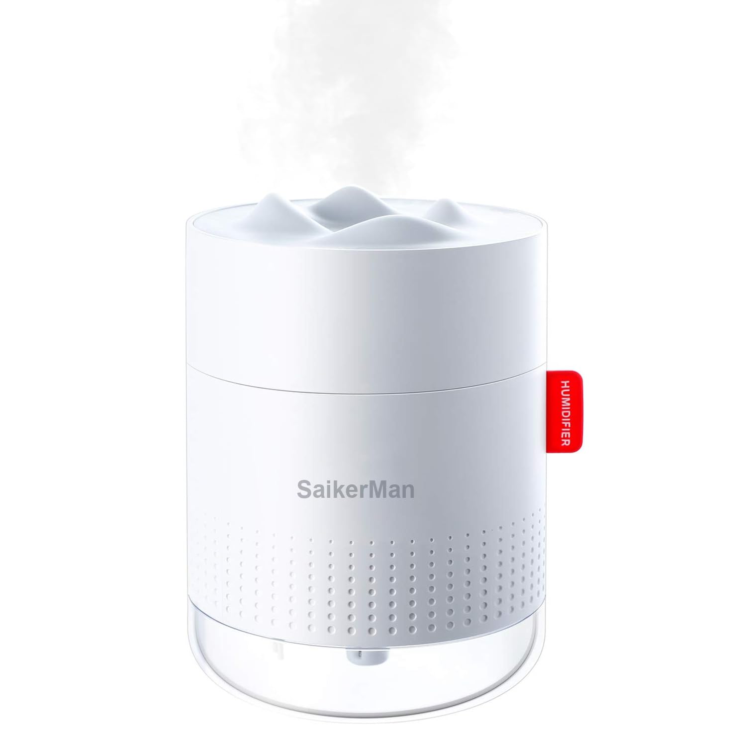 Ultrasonic Mini Humidifier - 500ml Mist Humidifier with Night Light, USB Desktop, Ideal for Babies, Plants, Bedrooms & Offices (White)