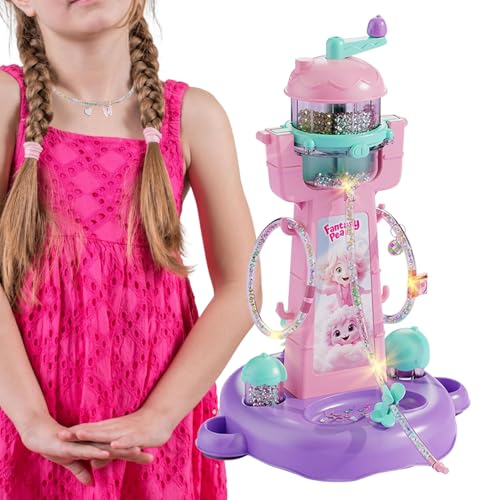 Juego de pulseras – Juego de joyas de bricolaje, kit de cuentas de arte y manualidades para niños, Máquina de hacer joyas con colgantes y cuentas de, actividad creativa para jóvenes artesanos,
