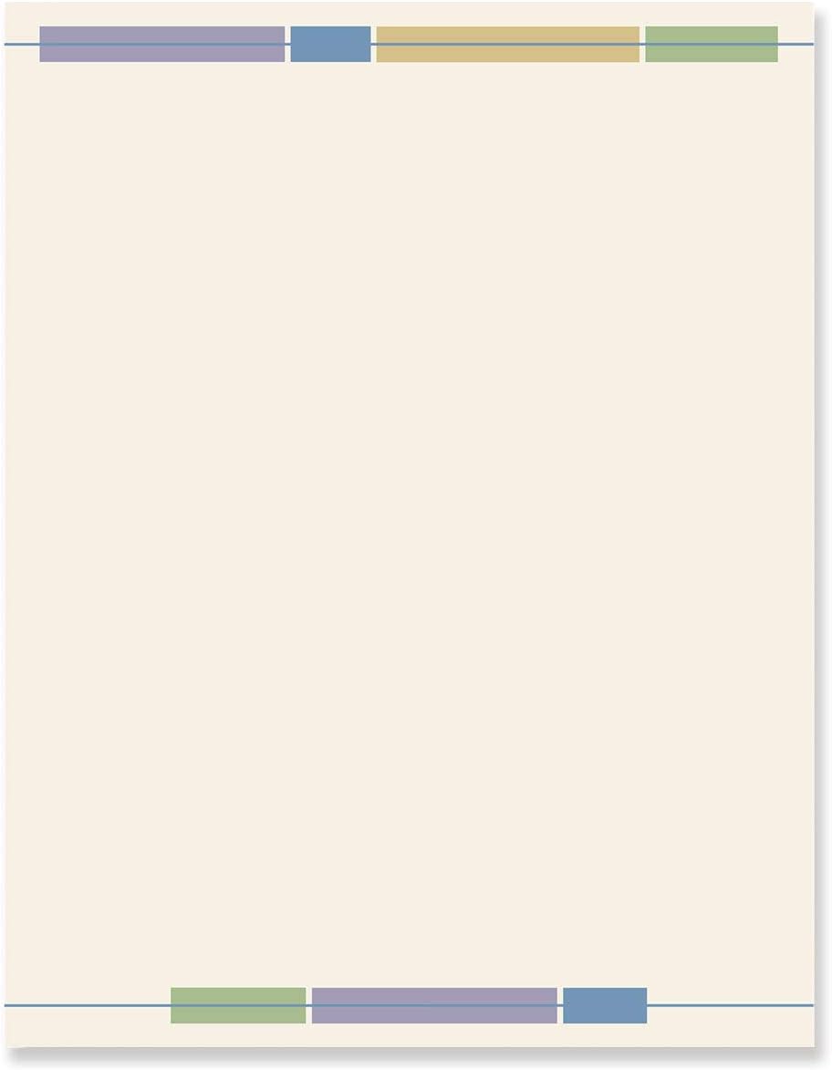 PaperDirect Inspired Theme Paper Stationery, Border Paper, Letterhead 8.5 x 11, 100 sheets, Elegant Premium Writing Paper, Decorative Printer Paper