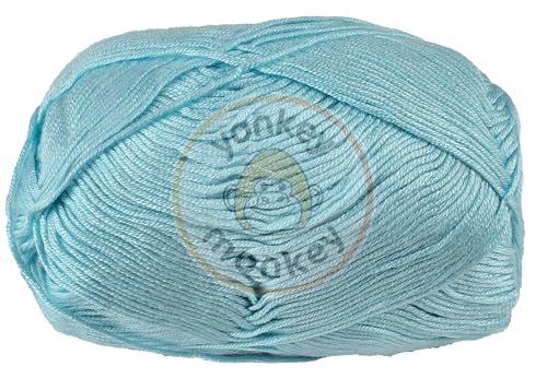 Image of 10-Pack of Yonkey Monkey 500 Grams Yarn - 70% Rayon derived from Bamboo, 30% Cotton - Imported - Shallow Lake 9018